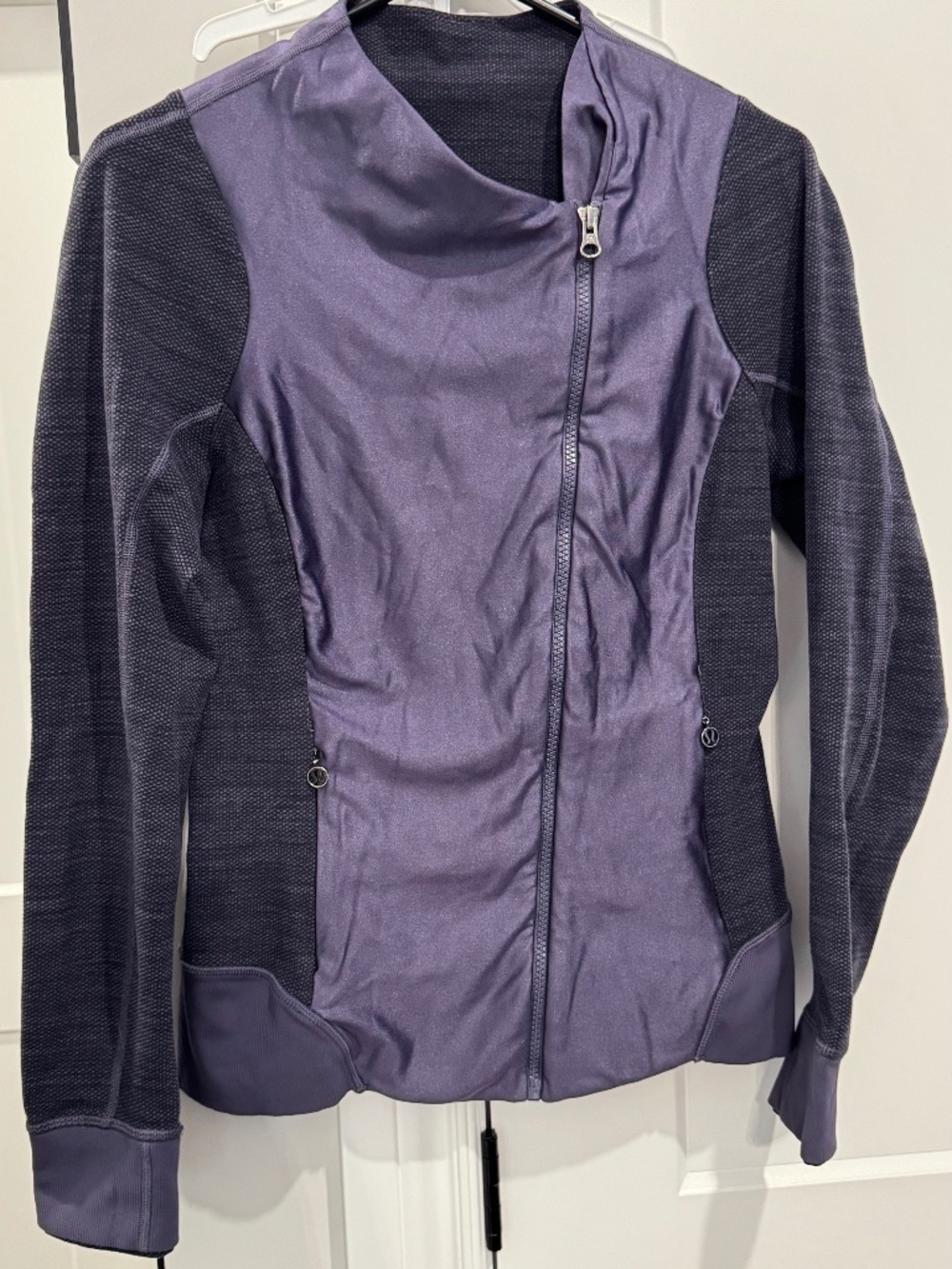 Lululemon Emerge Renewed Jacket Nightfall Diamond Jacquard Space Dye Women M EUC